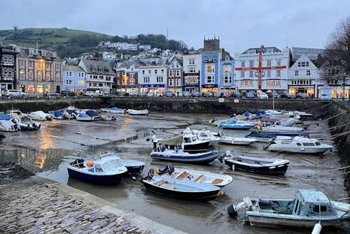 Dart Marina at low tide