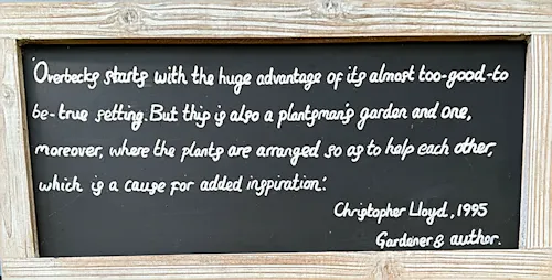 Christopher Lloyd’s (of Great Dixter) thoughts on Overbecks.m