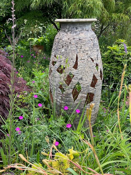 Decorative urn at Cosheen Garden