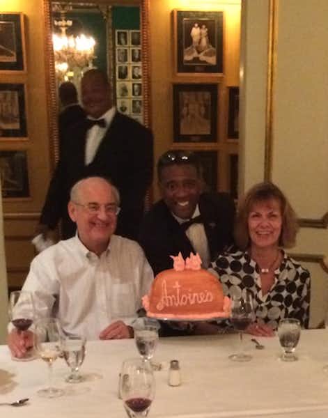 Mr. Austin will take good care of us at Antoine's - he's been working there since he was a teenager