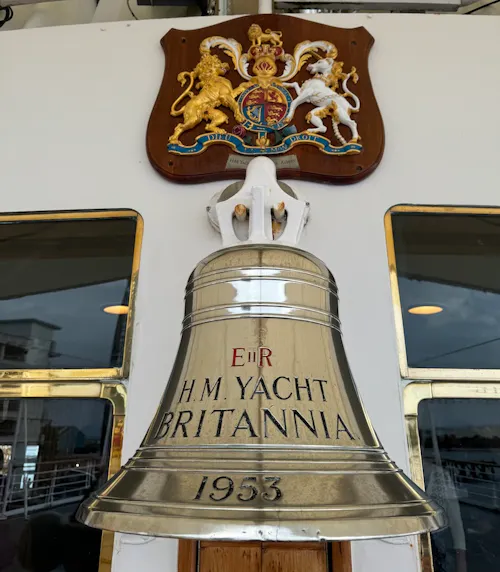 Bell aboard H.M. Yacht Britannia