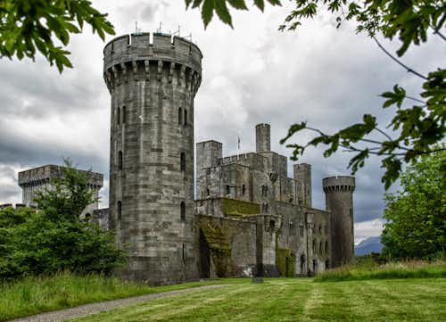 A moody Penrhyn Castle by flickr user Bert Kaufman