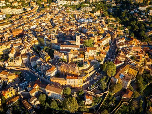 Grasse, France, from above