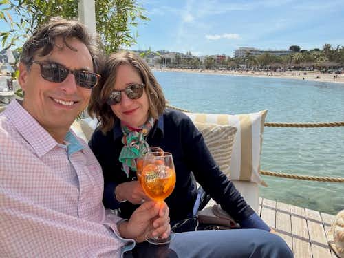 Katie and John South of France