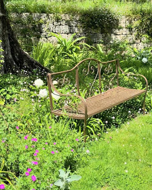 A pleasant spot to contemplate life (or check your email) at La Mouissone