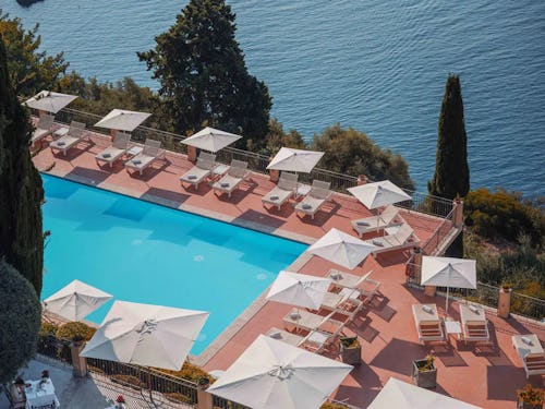 Cool off with a dip in the incredible pool at Grand Hotel San Pietro
